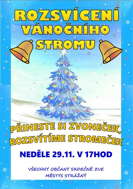 rozsvícení vánoční stromu